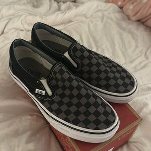 Checkered Slip on Vans